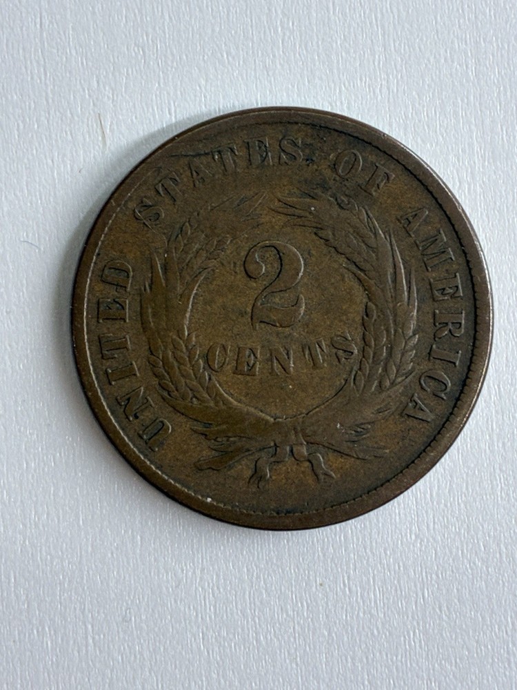 1867 Two Cent Piece – Very Choice Chocolate Brown