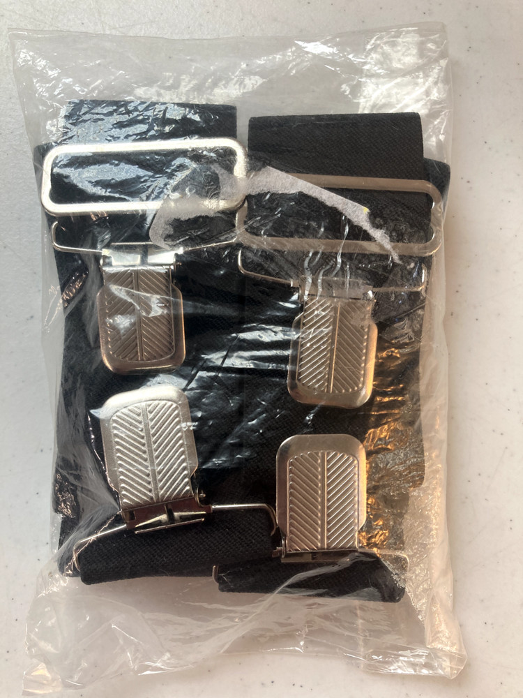 Unbranded Suspenders, Black, 42"