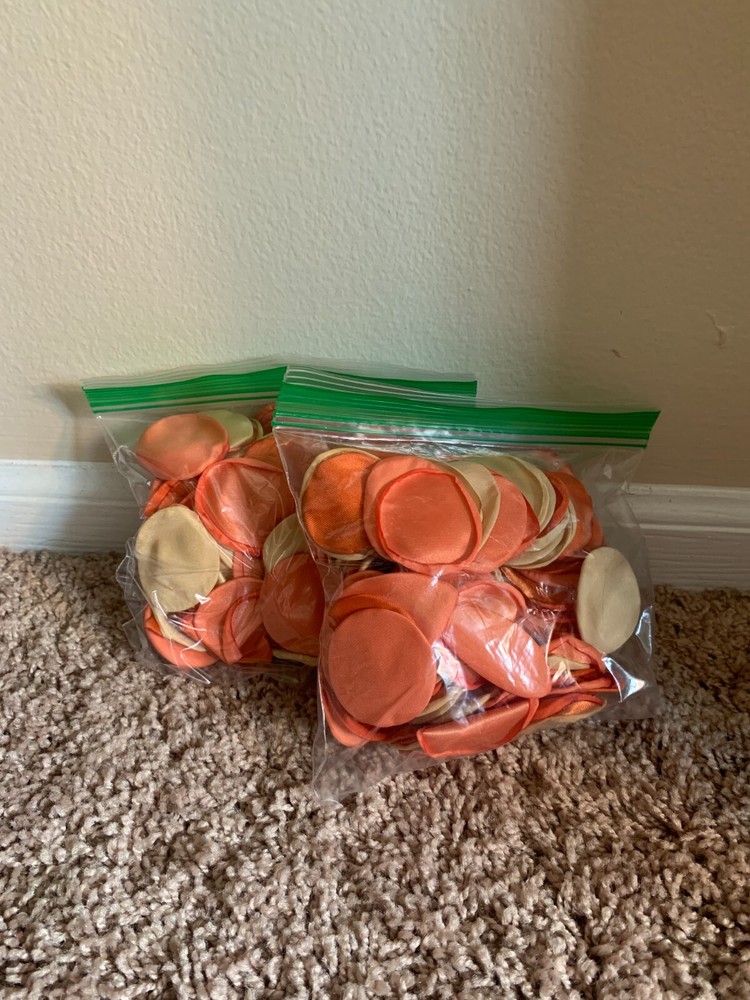 Orange & Tan Artificial Petals