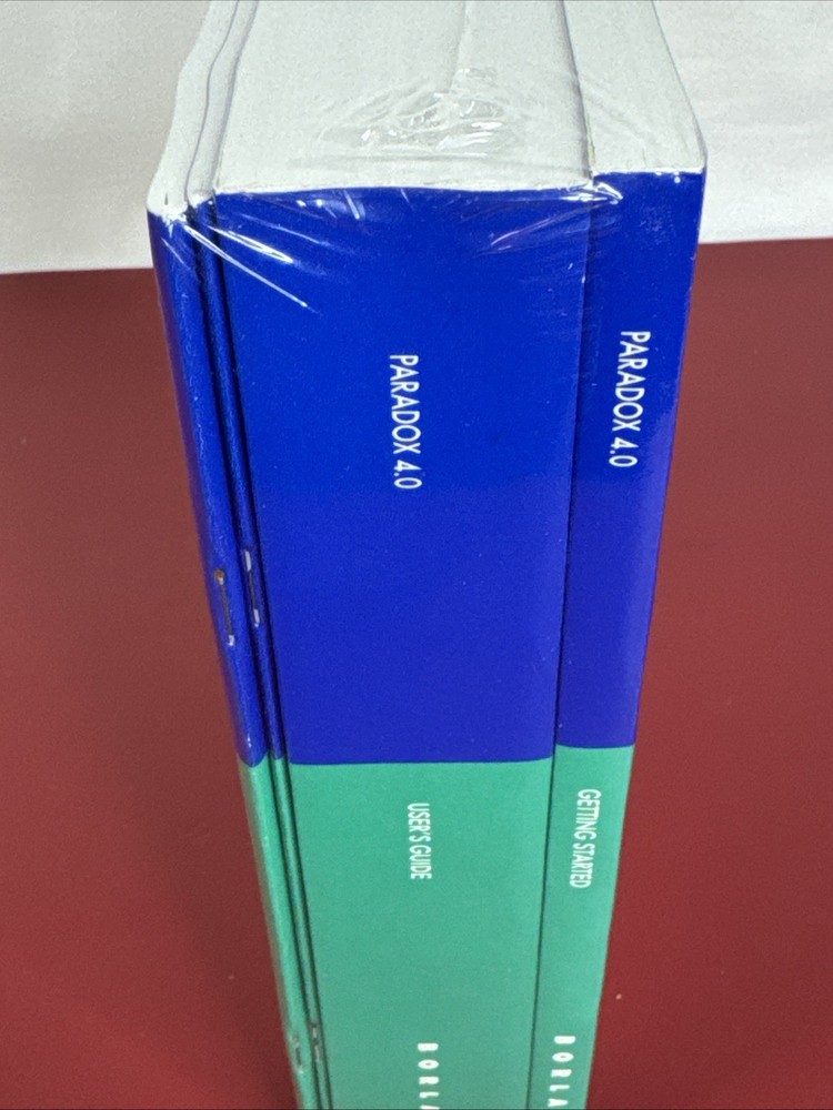 NEW Paradox 4.0 User's Guide, Getting Started, + 2 more Manuals, see description