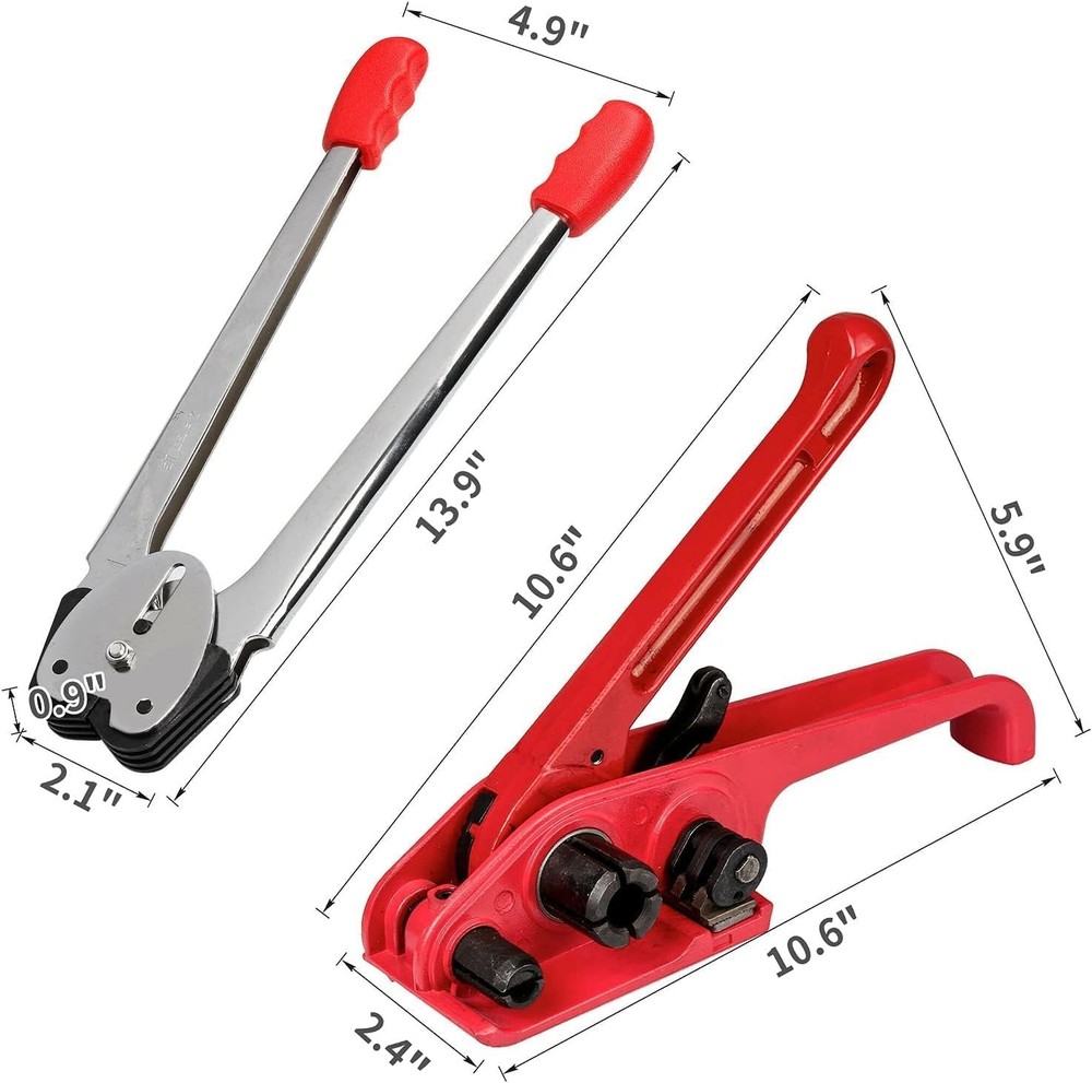 Packaging Strapping Kit - Pallet Poly Tensioner Tool Sealer, Banding Tool, 40...