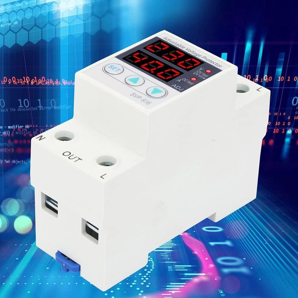 230V AC Current Protector 63A: Intelligent Voltage & Current Safety Device