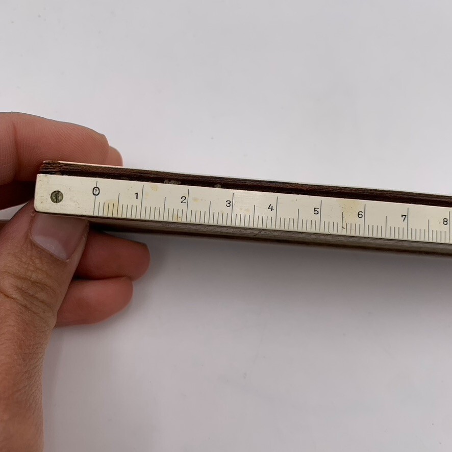 VTG Wood Slide Rule Engineering Nerd Math Unknown Brand Type See Markings