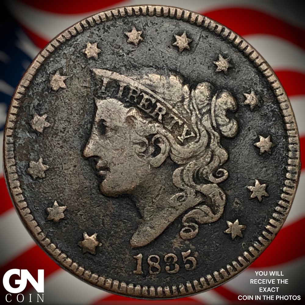 1835 Coronet Head Large Cent  M5245