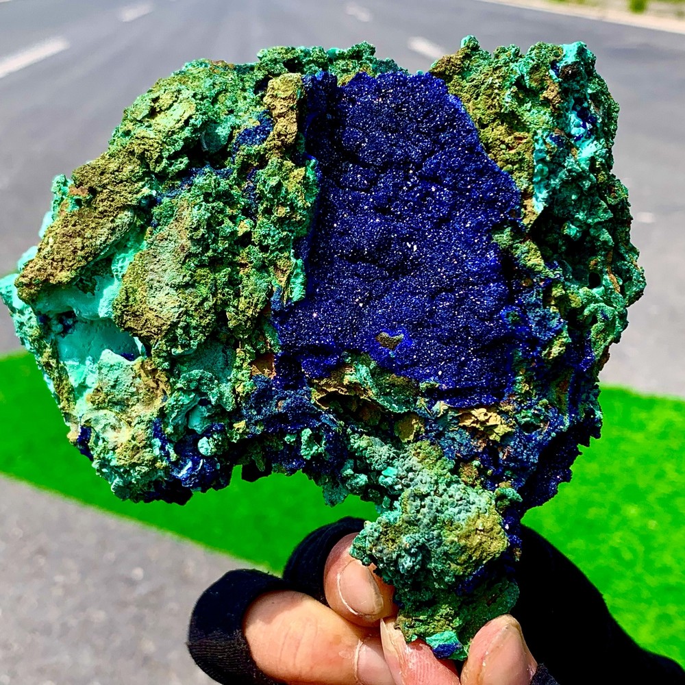 485G BEST NATURAL Azurite/Malachite crystalminerals specimens