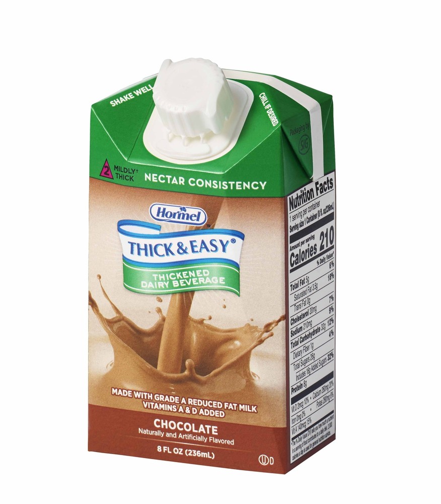 Thick & Easy Dairy Thickened Beverage Chocolate 8 oz Carton 27 Ct