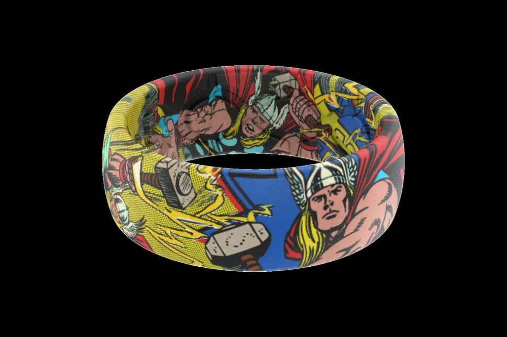 Marvel Groove Life "Thor Classic Comic" Silicone Ring Size 11