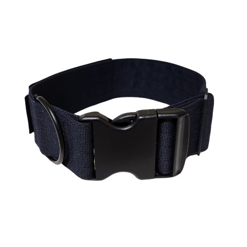 Tactical 2" K9 Gray Dog Collar With Handle, Name Patch quick side release buckle