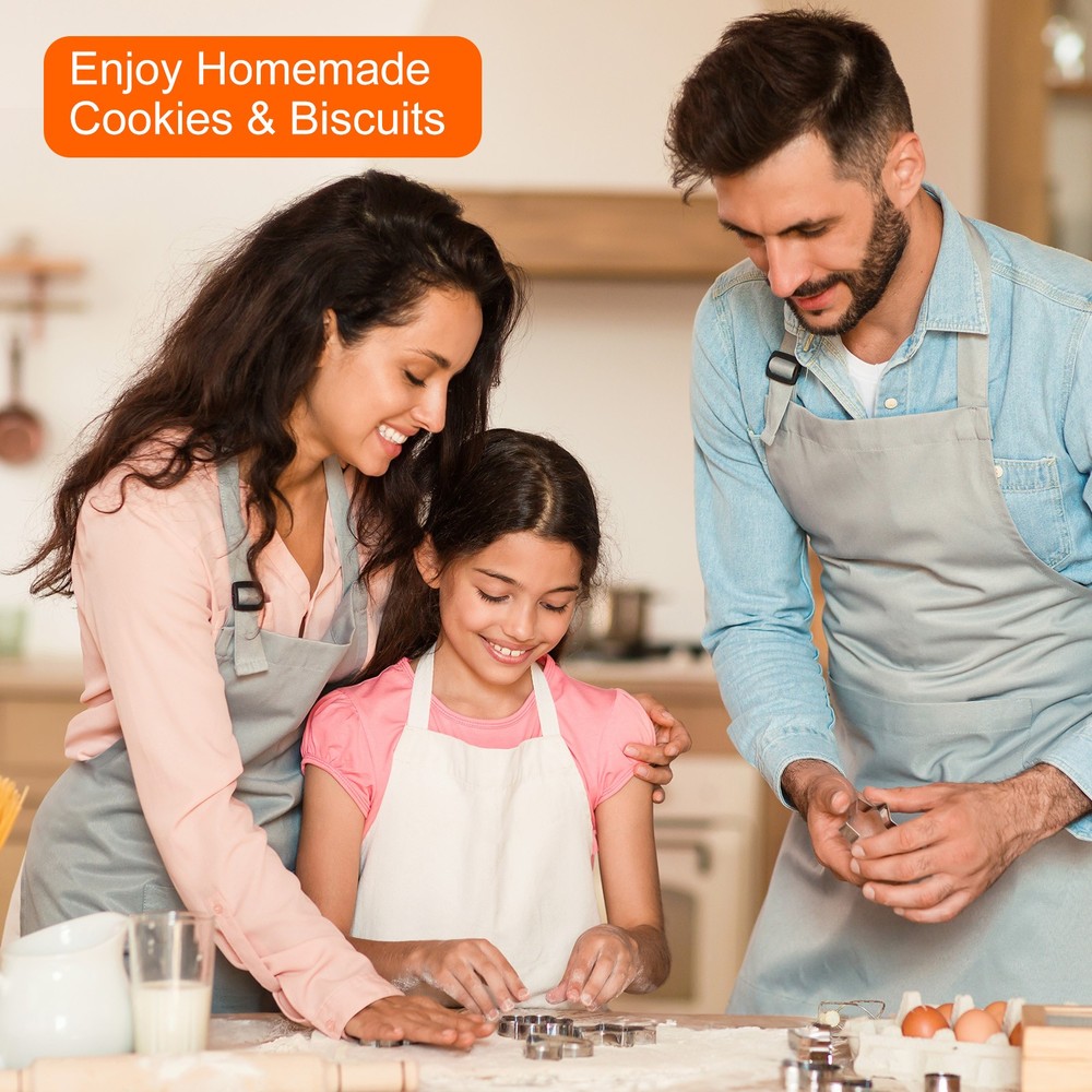 Shells Cookie Cutter Set Assorted Sizes Stainless Steel Polish