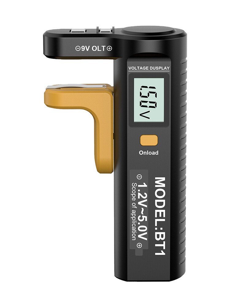 Battery Tester Battery Capacity Tester Button Cell Volt Checker 9V/1.5V/AA/AAA