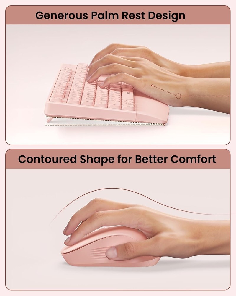 Seenda COE200 Wireless & Bluetooth Keyboard & Mouse USB+Bluetooth Multi-Device