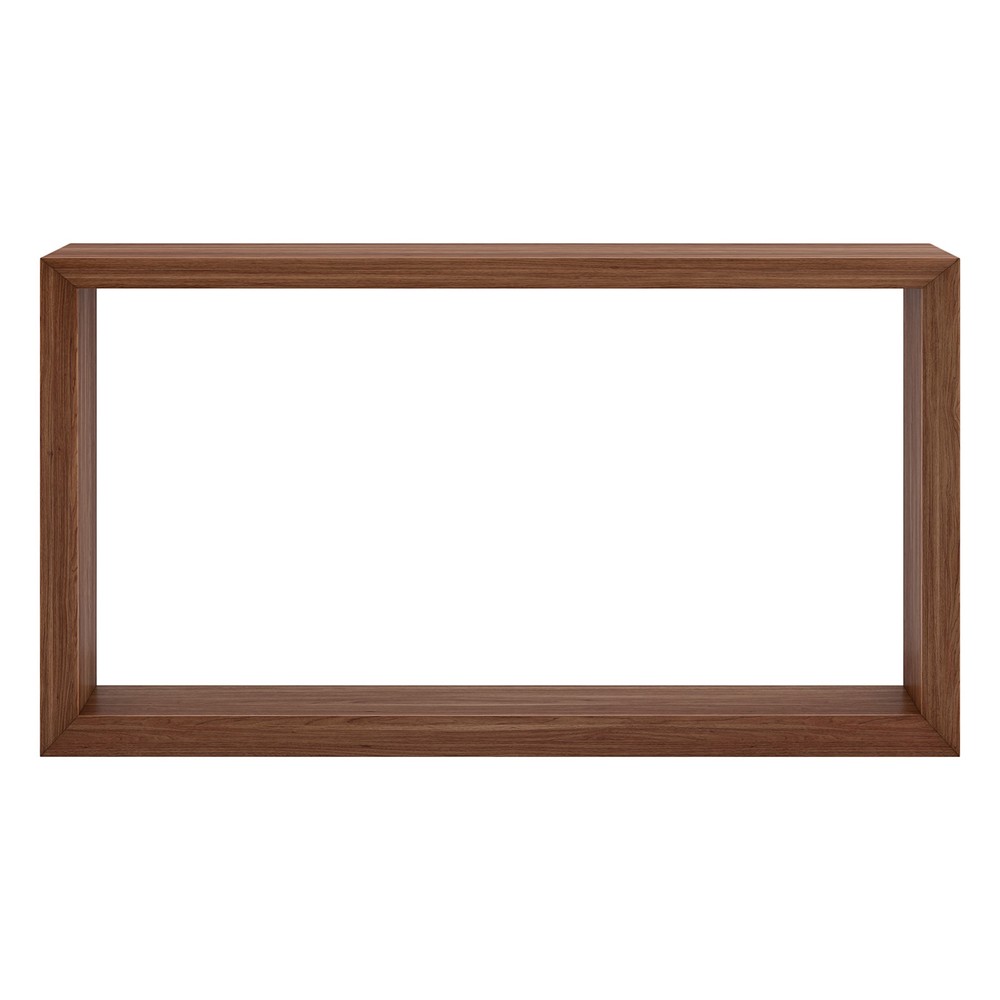 Henn&Hart 55" Satin Walnut MDF Console Table