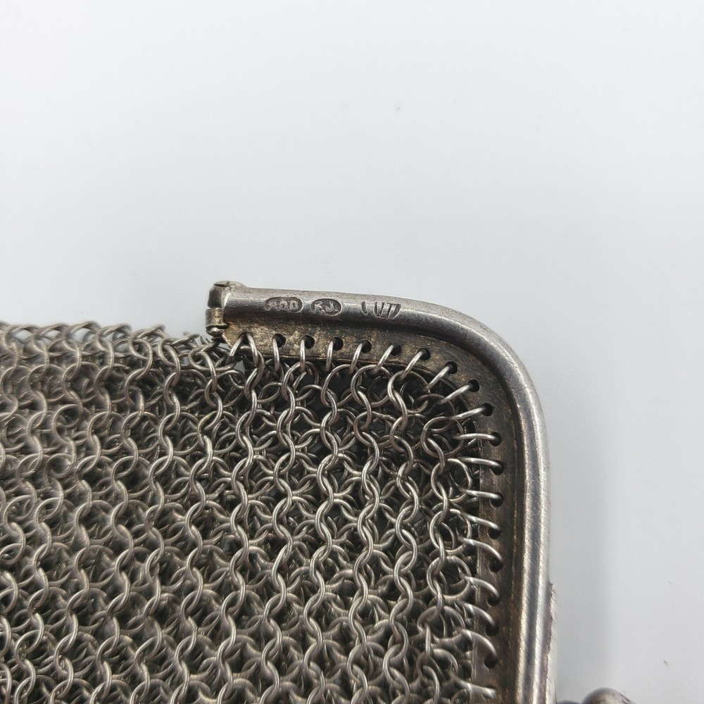 Antique 800 Silver Purse Clutch Wallet