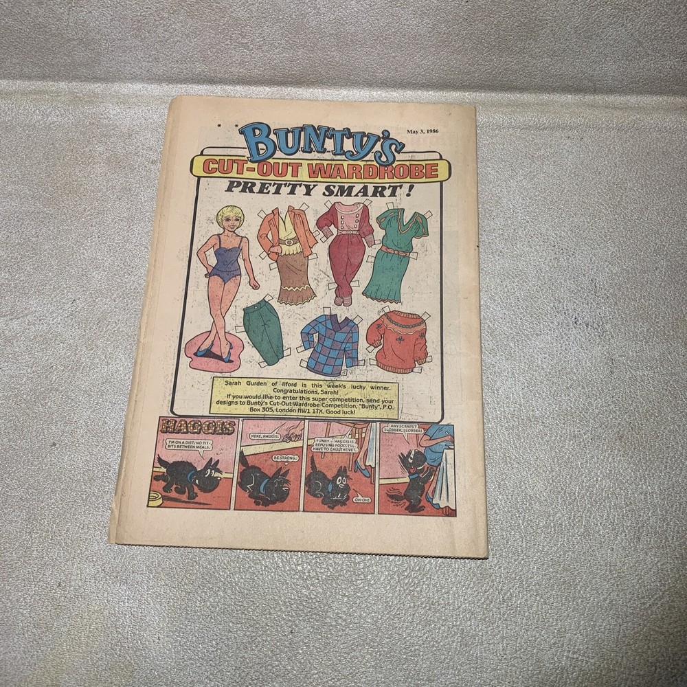 BUNTY #1477 3RD MAY 1986 D.C. THOMSON BRITISH WEEKLY _