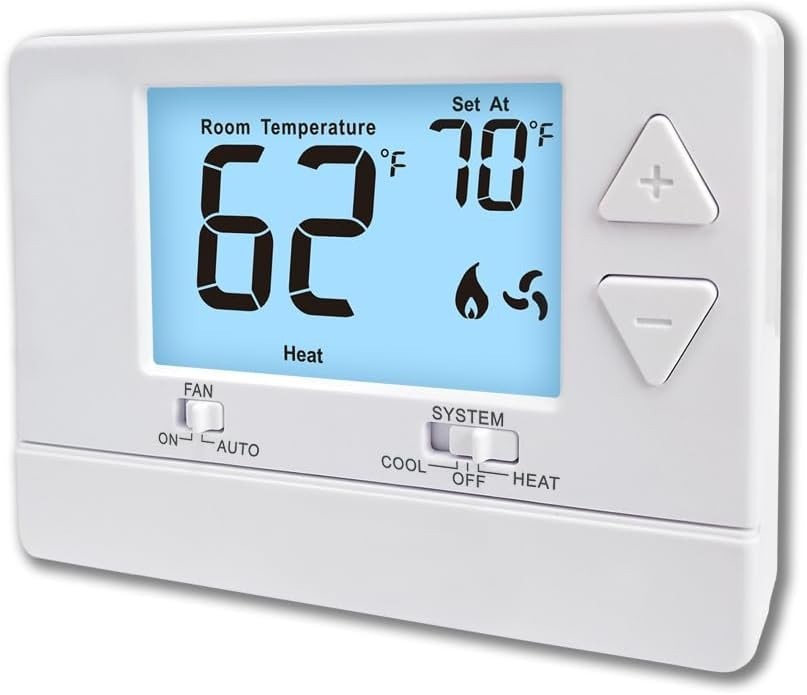Digital Non-Programmable Thermostat for Efficient Single-Stage Climate Control