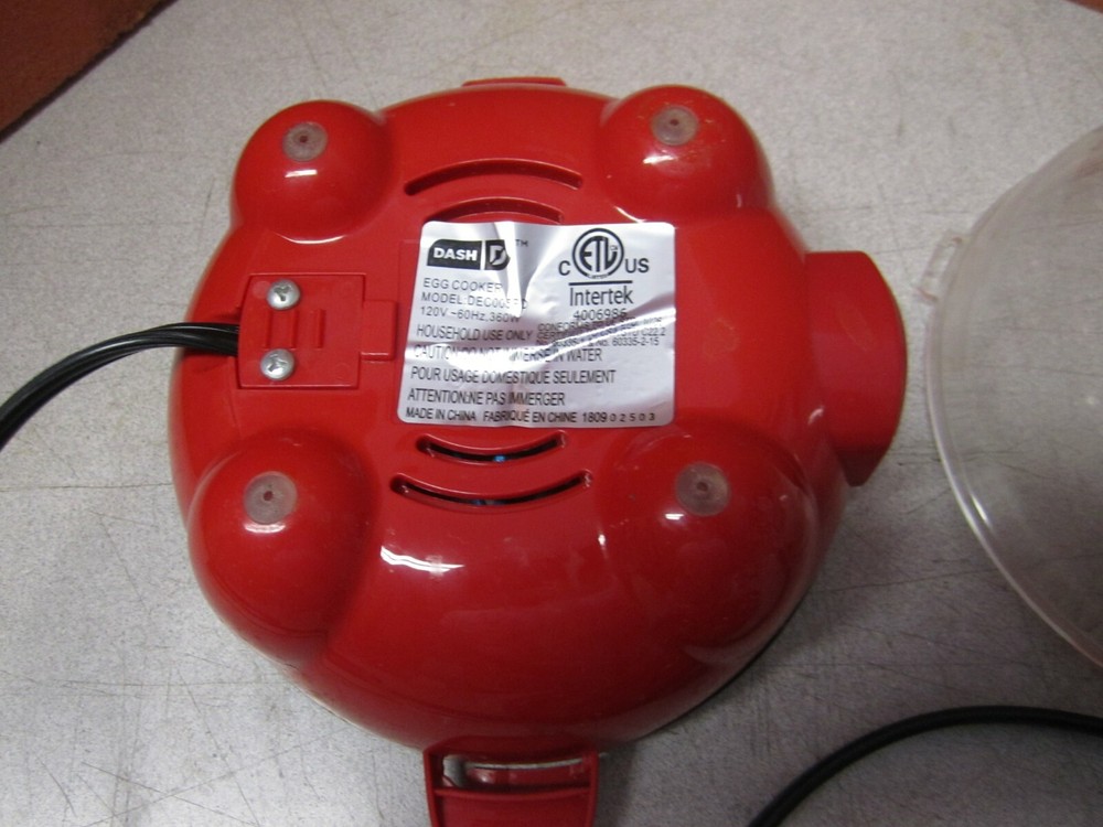 Dash Rapid Egg Cooker: 6 Egg Capacity Electric Egg Cooker, Red