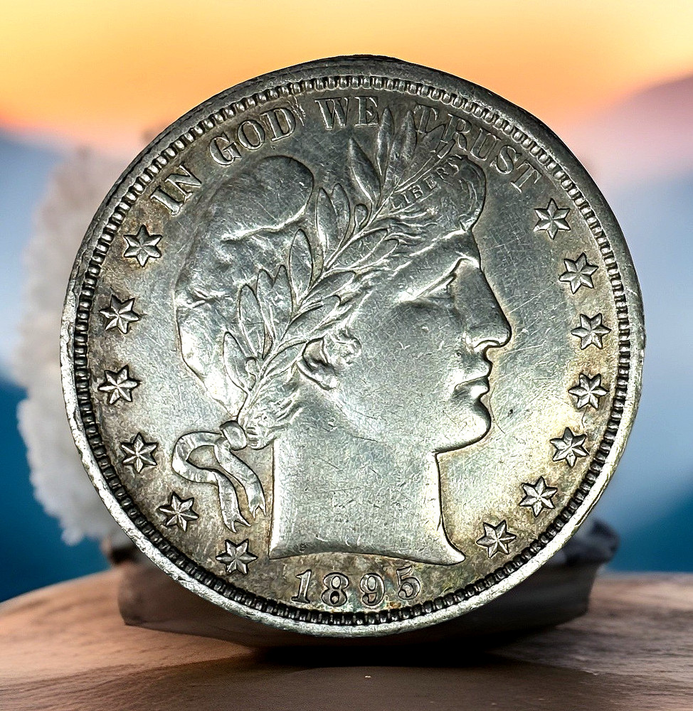 1995o 50c Barber Half Dollar, About Uncirculated