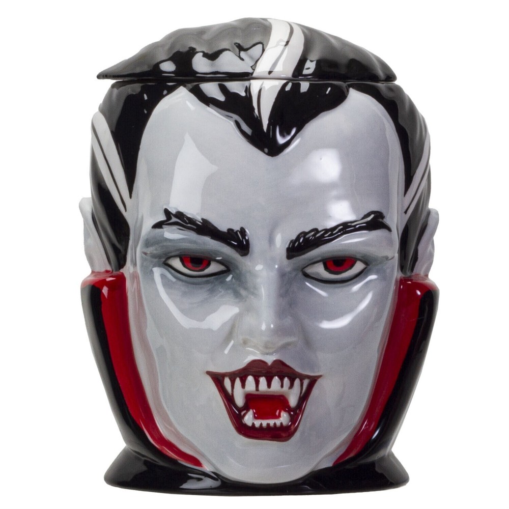 Vampire Ceramic Cookie Jar 8 Inch