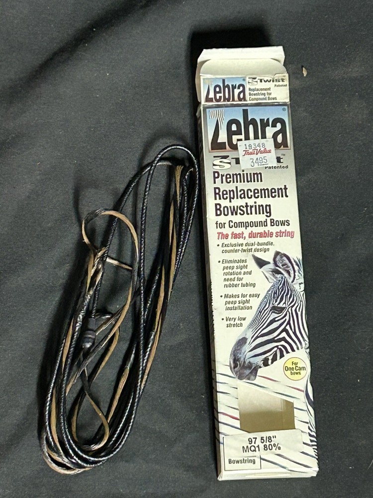 Zebra ZS Twist Replacement Bowstring 97 5/8" MQ1 80% One Cam Bow