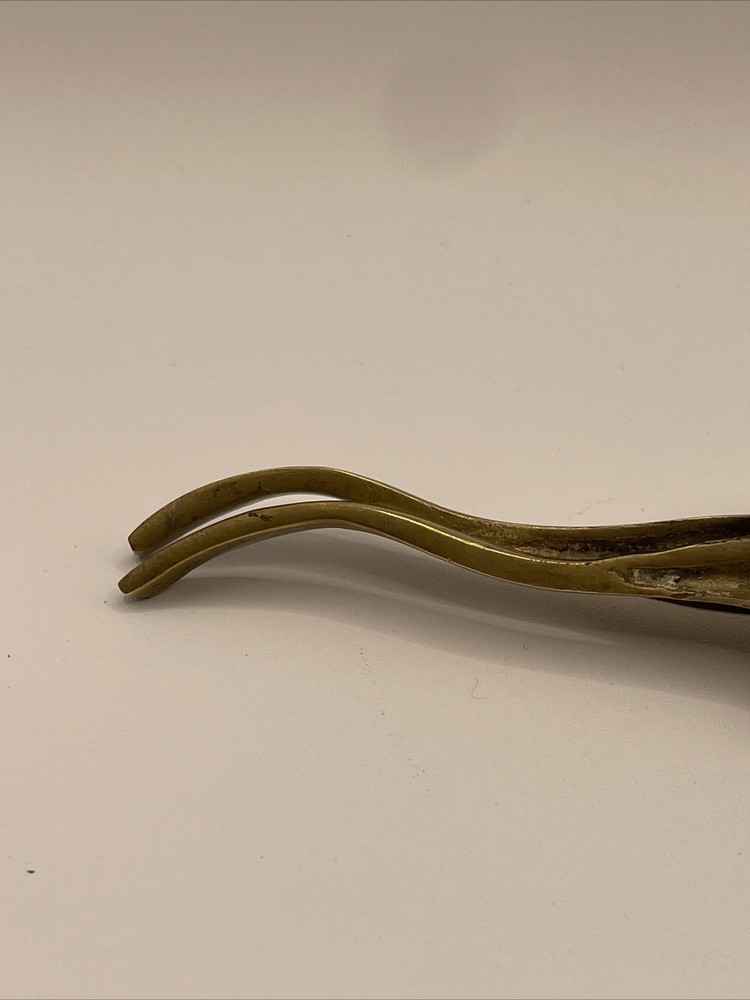 Solid Brass Alligator Crocodile Nutcracker Vintage