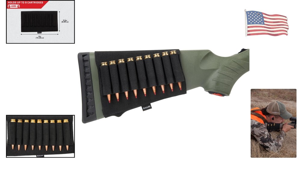 High-Quality Rifle Shell Holder - Lightweight & Heavy-Duty Elastic Construction