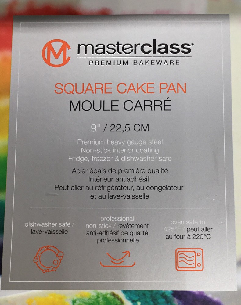 New Masterclass Premium Bakeware Set~9” Square Cake Pan~9” Round Springform Pan