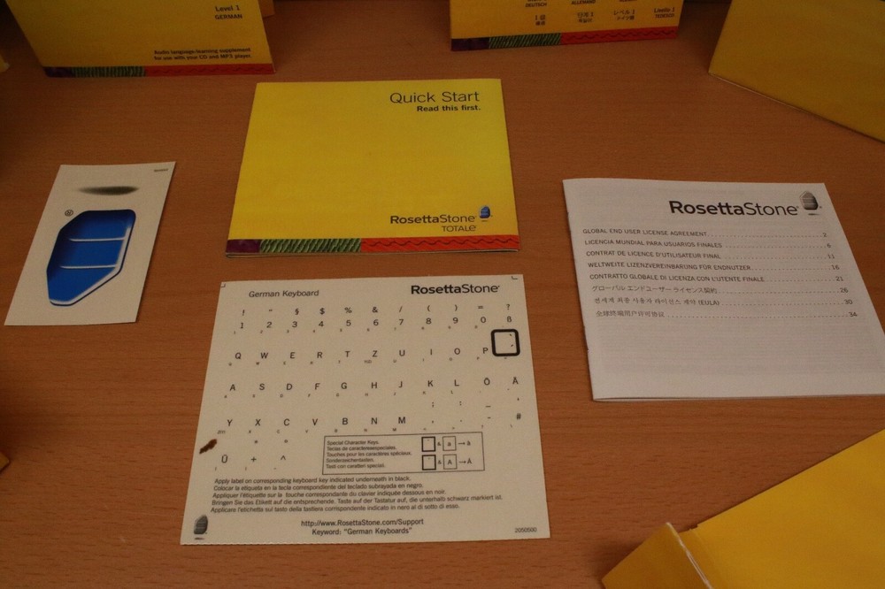 Rosetta Stone Deutsch German Level 1 with Headset (For PC or Mac) - Never Used
