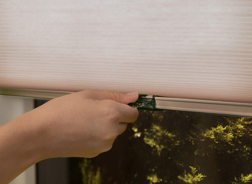 Artisan Select No Tools Custom Cordless Cellular Light Filtering Shades, Corn...