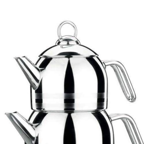Korkmaz A091 Mega Teapot 4 Parts with Warranty Stainless Steel Induction Tea ...