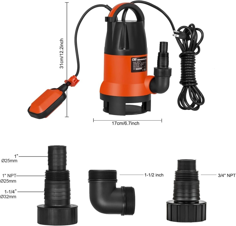 3700GPH Water Pump - Automatic Switch