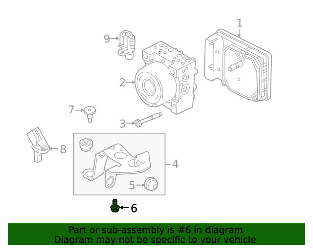 Genuine Ford ABS Sensor Bolt W500011-S442