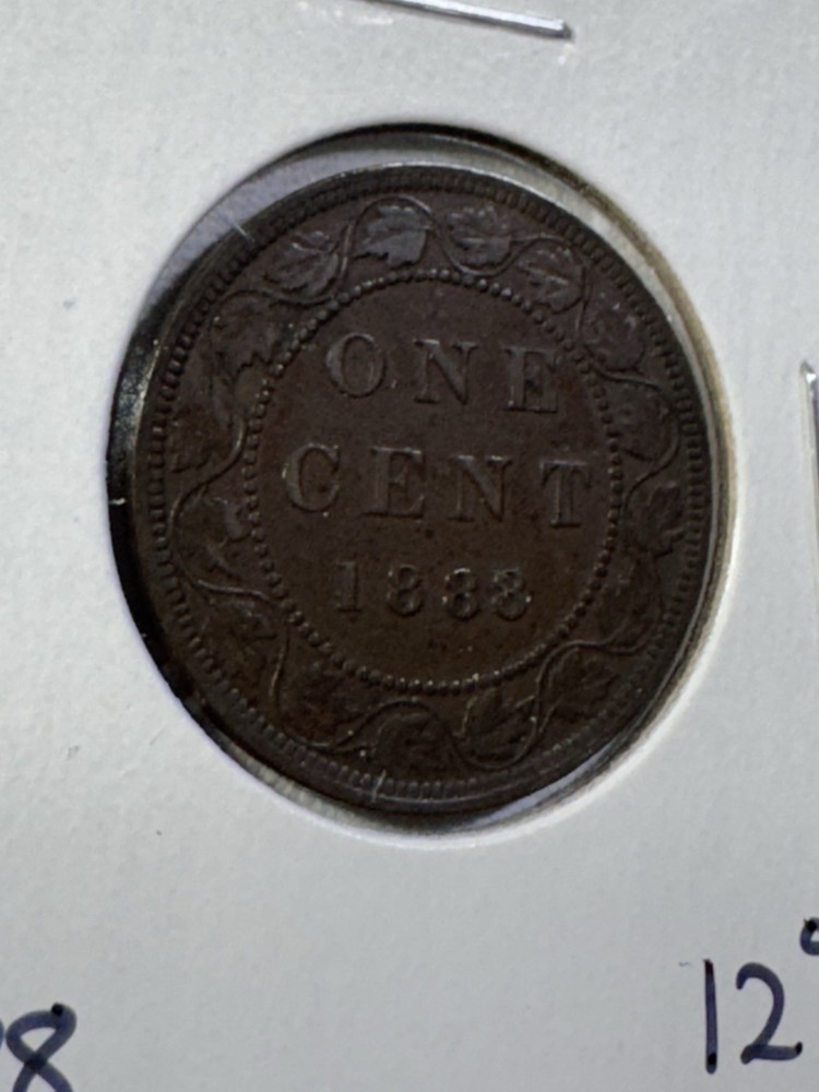 1888 Canada Large Cent Bronze Coin