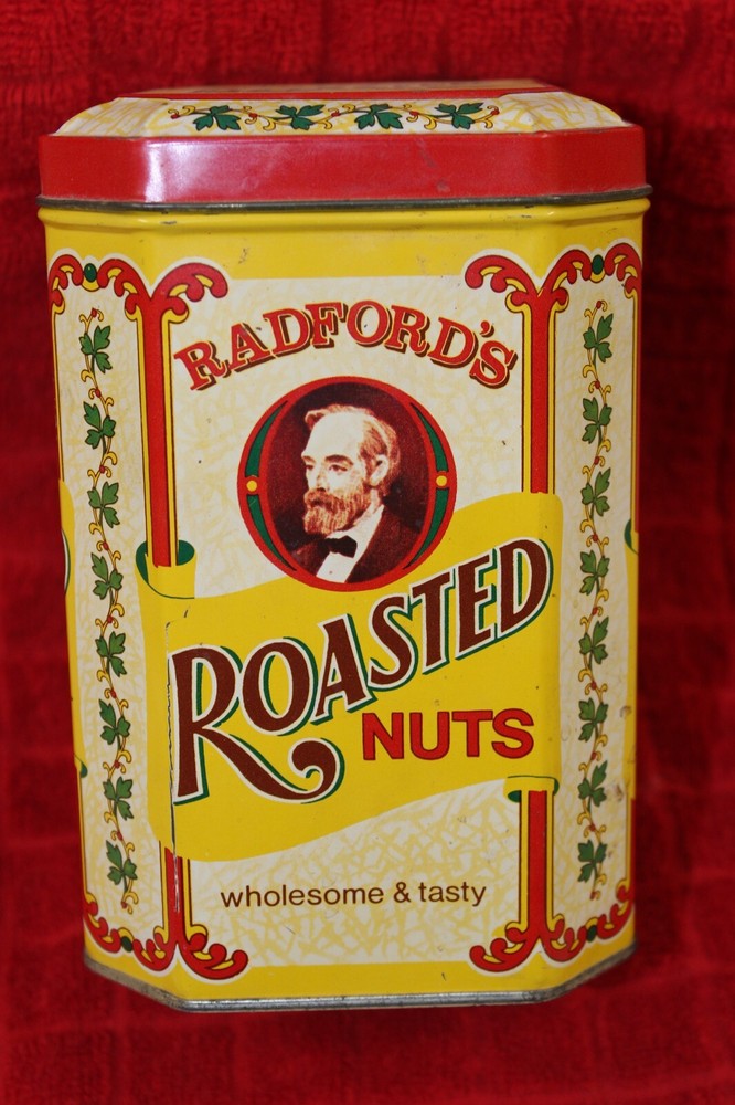 Radford's Roasted Nuts Hinged Lid Tin - Empty