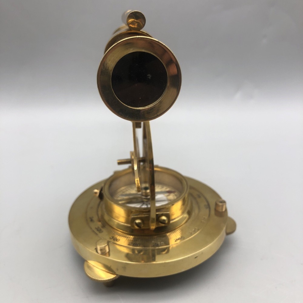 Brass Telescope Compass Feel The Distant Objects Nearer *READ