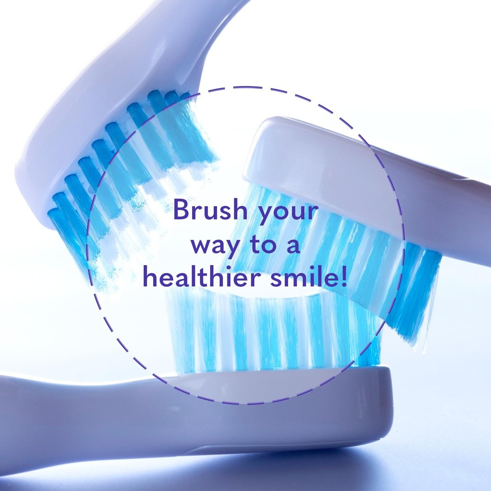 Blue Light Toothbrush Head Replacement 3-Pack for Smile Actives Medium, White