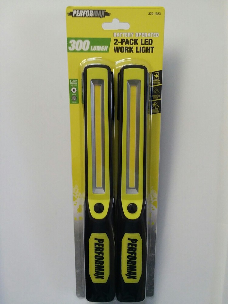Performax 300 Lumen Handheld Work Light - 2 Pack