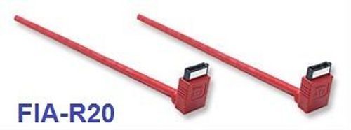 20" Shielded Round SATA 90 Degree Data Cable, FIA-R20