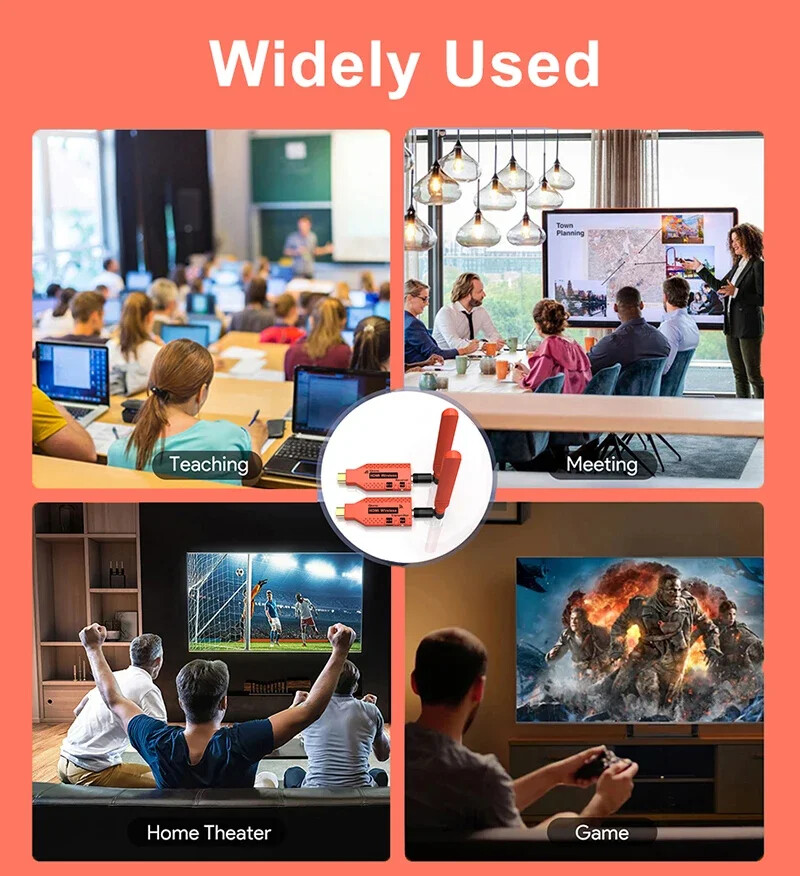150m Wireless HDMI Extender PC To TV Share Display Video Transmitter & Receiver