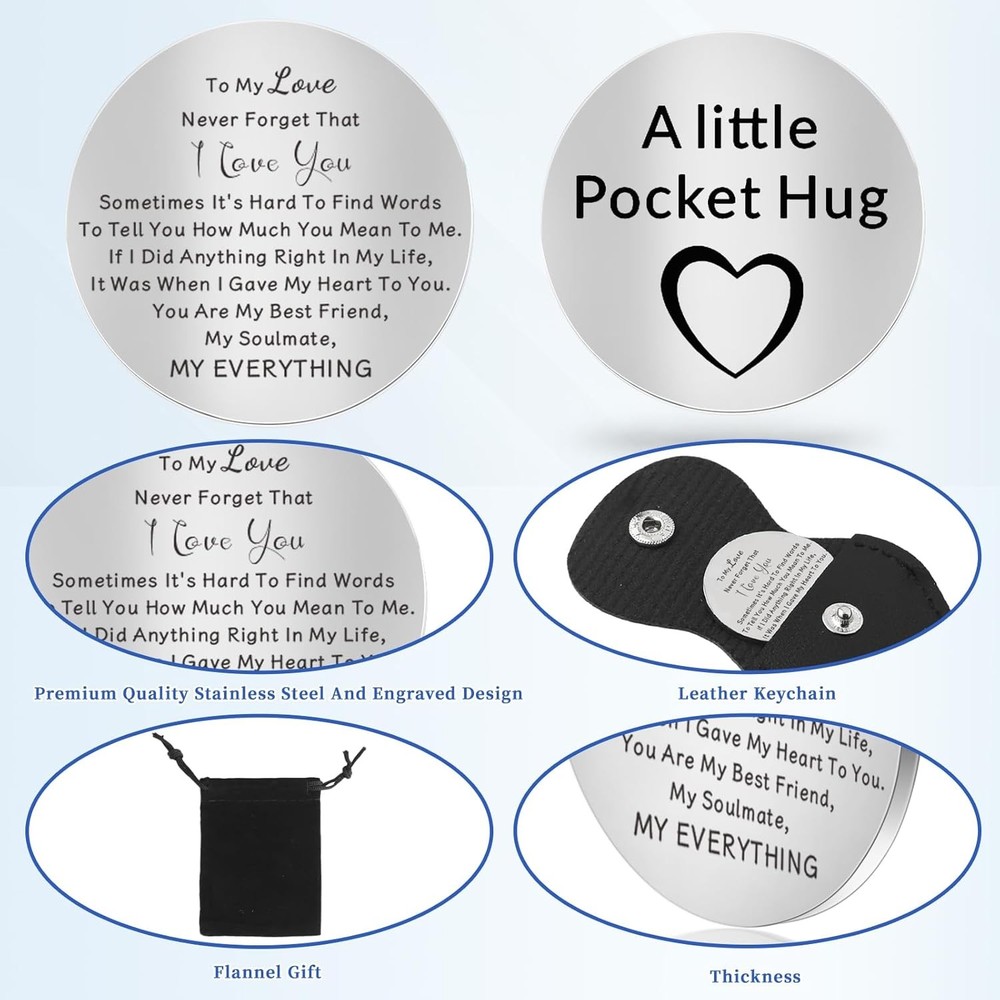 Pocket hug inspirational token keepsake gift