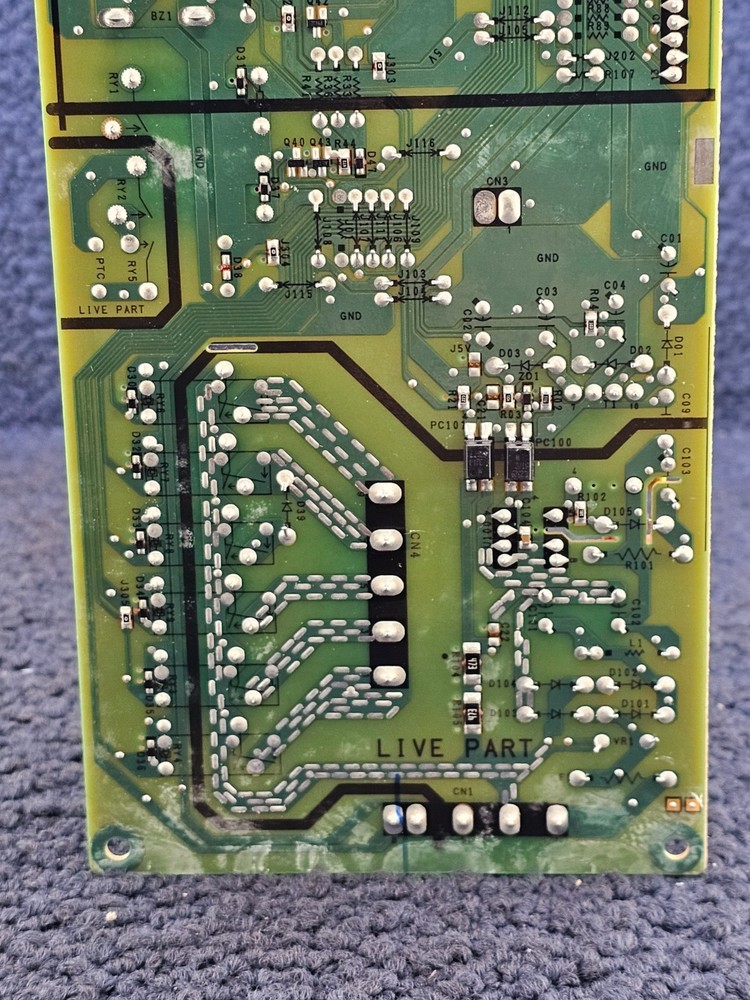 EBR80411804: PCB Assembly Main Microwave Control Board Panel
