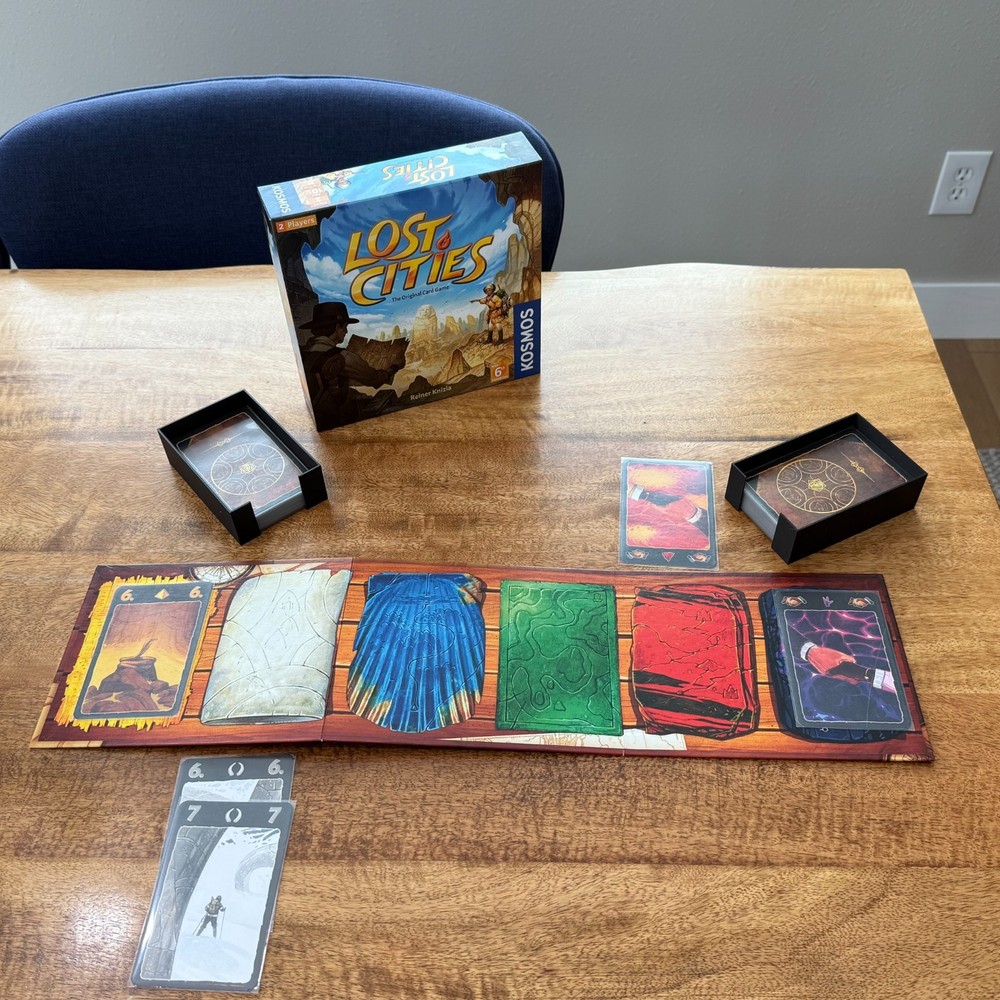 Lost Cities Board Game Insert - With Removeable Card Holders