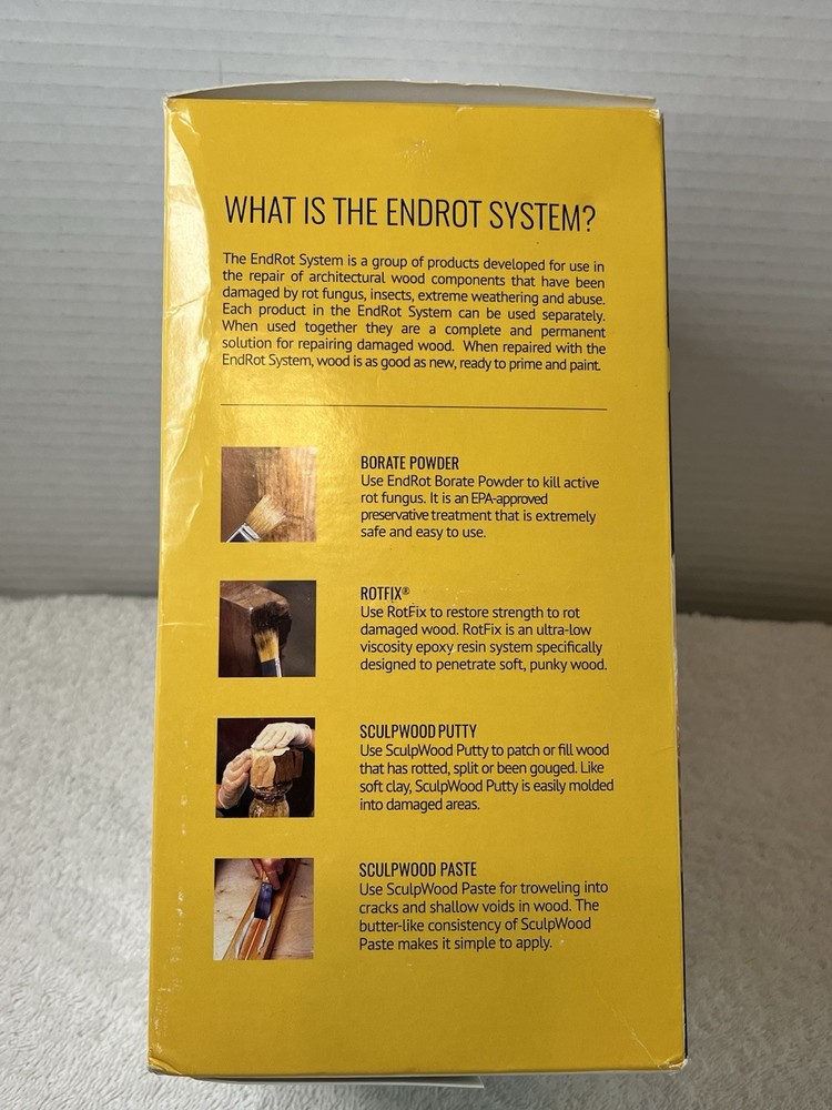 System Three Sculpwood Putty/Endrot System Moldable Epoxy Putty 2-Quart Kit