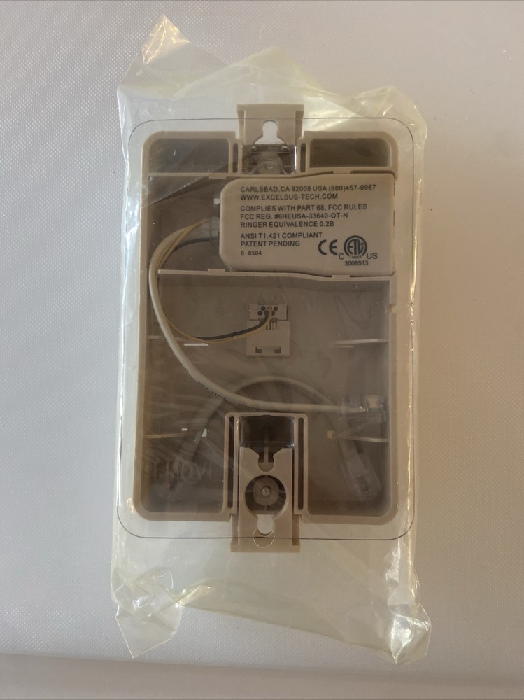 Beige Single Wall Mount DSL Filter Plate Model Z-330CWA Z-Blocker