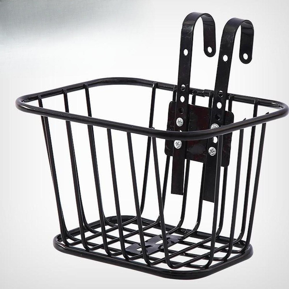 Front Bicycle Basket Black Storage Basket