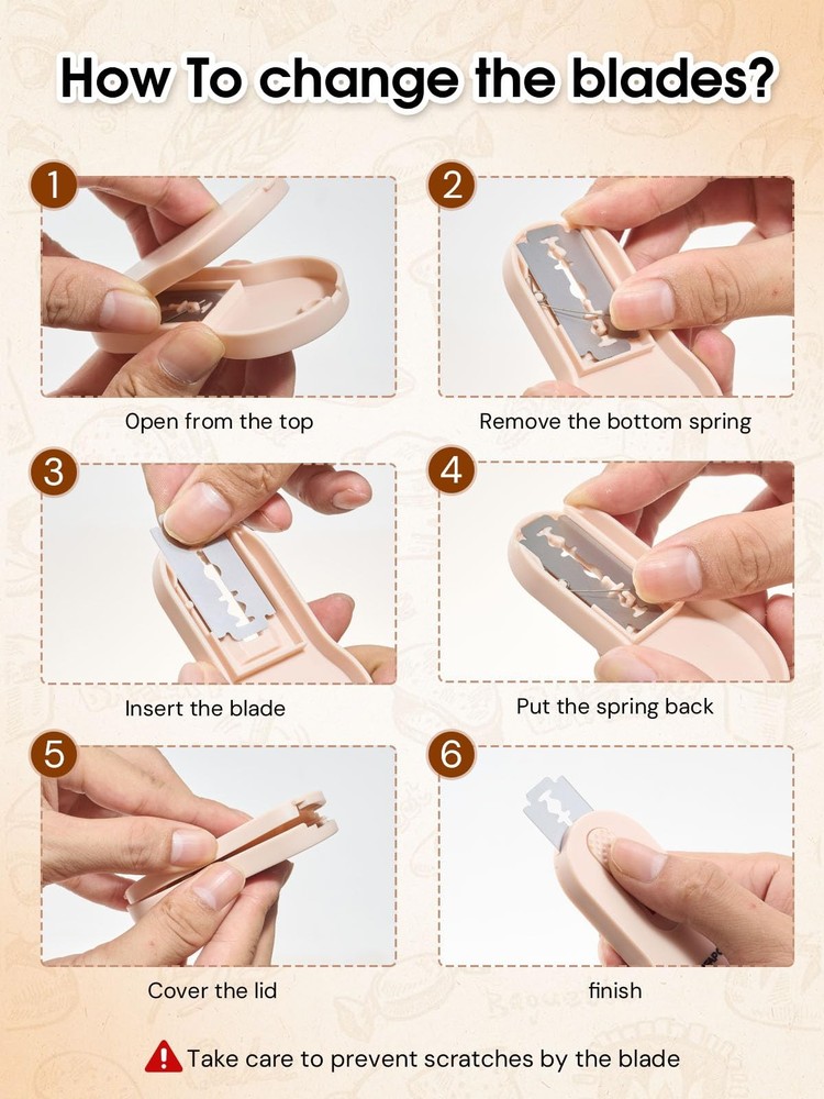 Bread Lame Dough Scoring Tool with Extractable & Magnetic - Bread Knife Sourd...