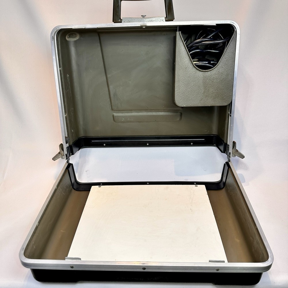 Vintage Dukane 14A335G Classroom Projector Model with Case Works