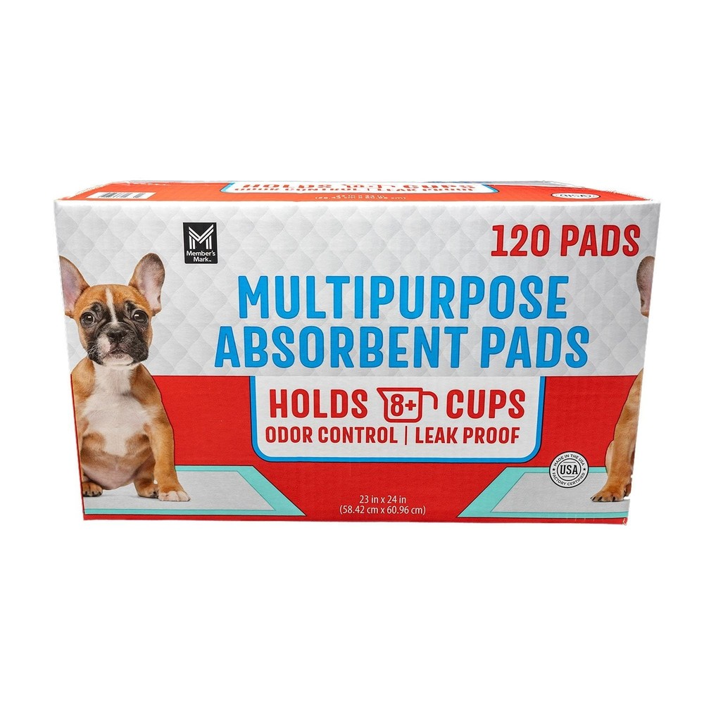 Member's Mark Absorbent Training Pads 23"x24" 120 Count Pack