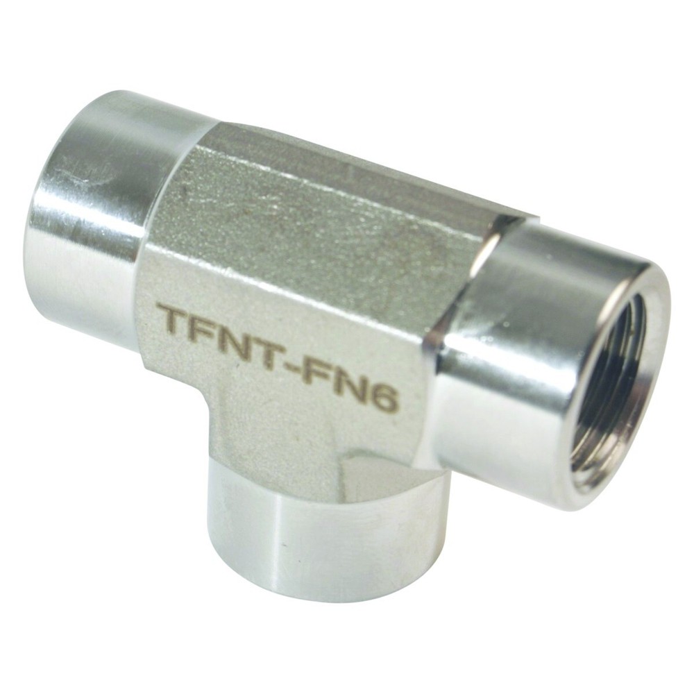 Threaded NPT Tee | FNPT 3/8 inch - SS316 (2 Pack)
