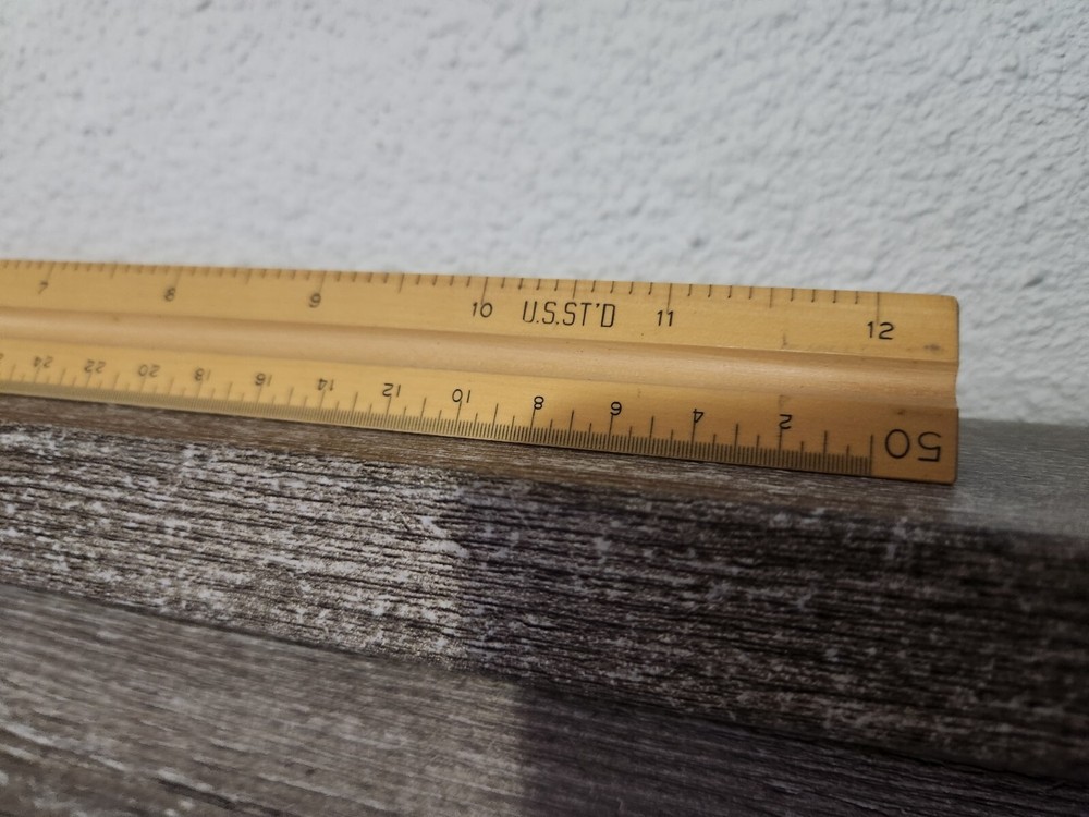 Vintage Triangle Ruler: POST 7311 U.S.ST'D