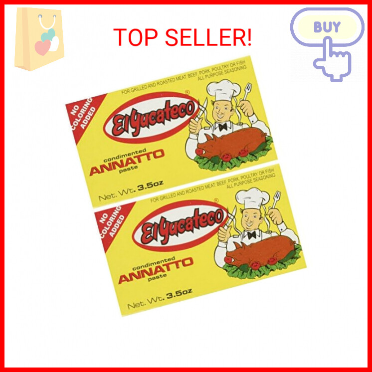 El Yucateco Paste Achiote - Pack of 2 x 3.5 oz